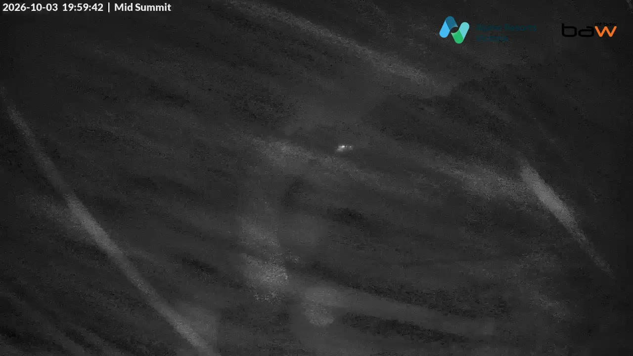 Mt Baw Baw Mid Summit snow cam captured at 3 October 2026 at 8:03 pm AEST