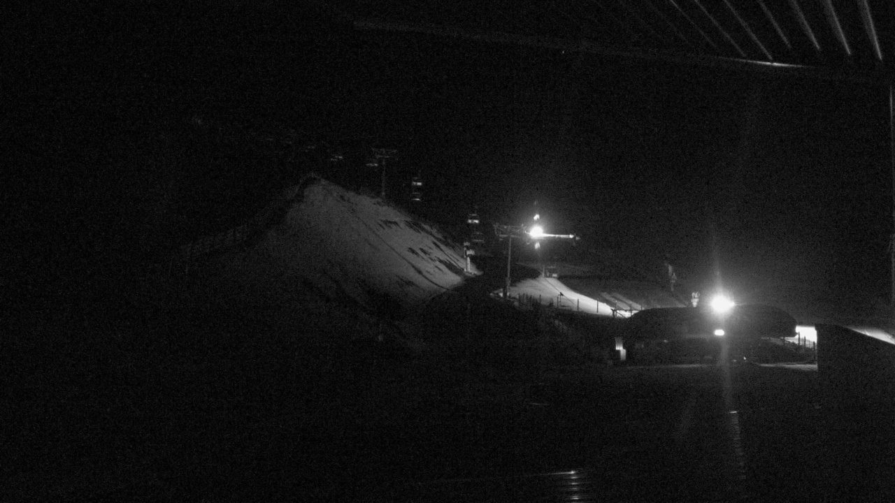 Coronet Peak Meadows Base snow cam captured at 3 October 2026 at 9:43 pm NZDT