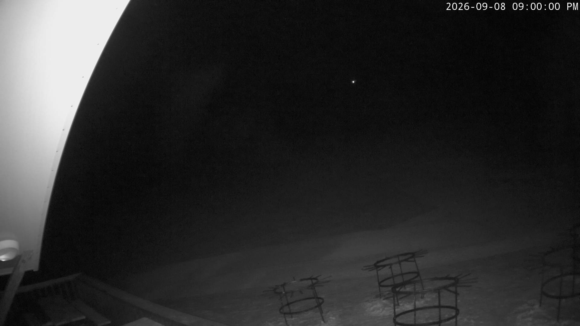 Cardrona Alpine Resort Captain's Basin snow cam captured at 8 September 2026 at 9:00 pm NZST