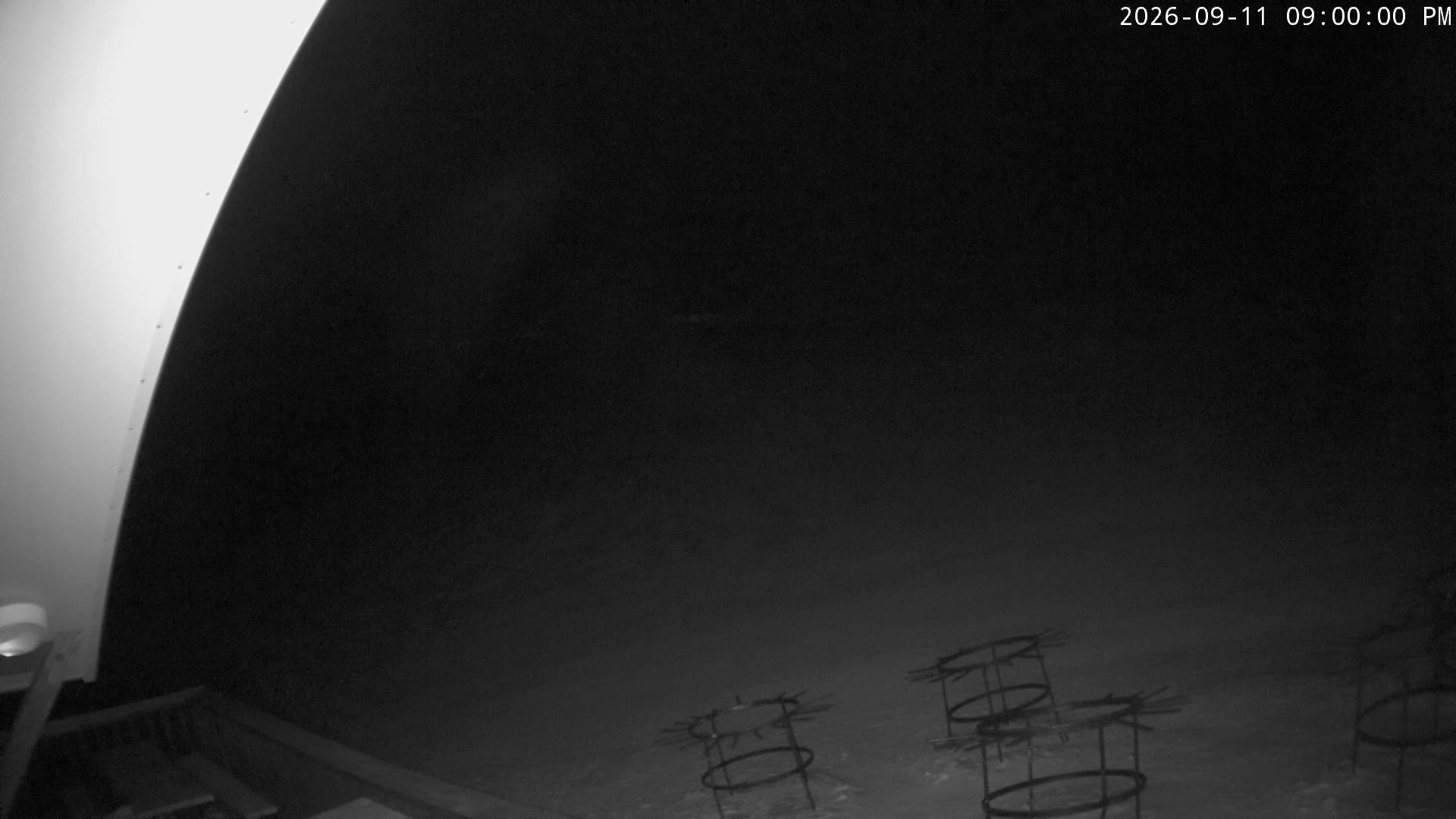Cardrona Alpine Resort Captain's Basin snow cam captured at 11 September 2026 at 9:02 pm NZST