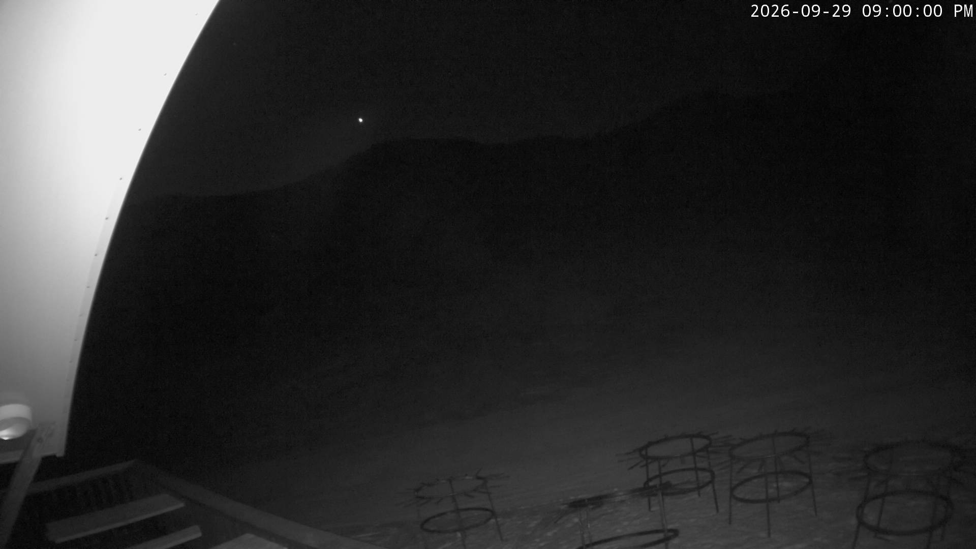 Cardrona Alpine Resort Captain's Basin snow cam captured at 29 September 2026 at 9:07 pm NZDT