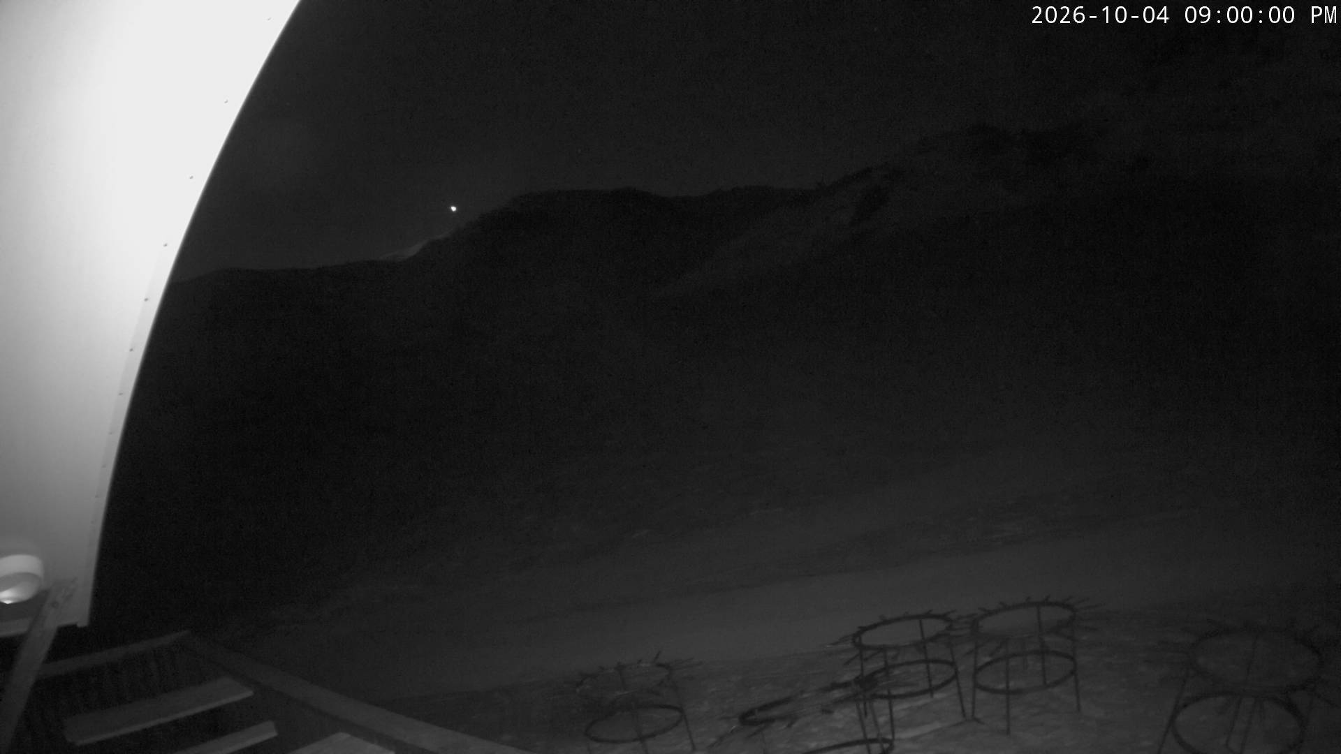 Cardrona Alpine Resort Captain's Basin snow cam captured at 4 October 2026 at 9:02 pm NZDT