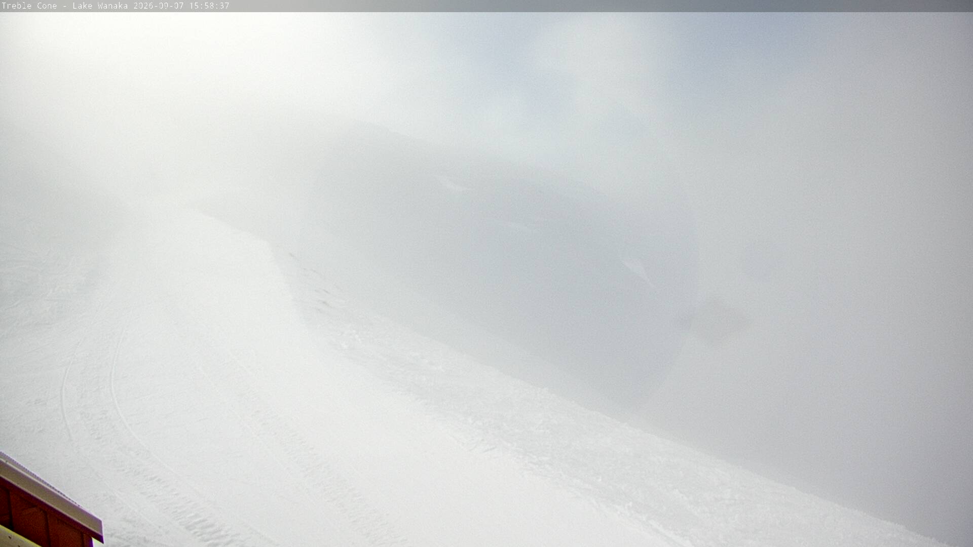 Treble Cone Home Basin snow cam captured at 7 September 2026 at 3:41 pm NZST