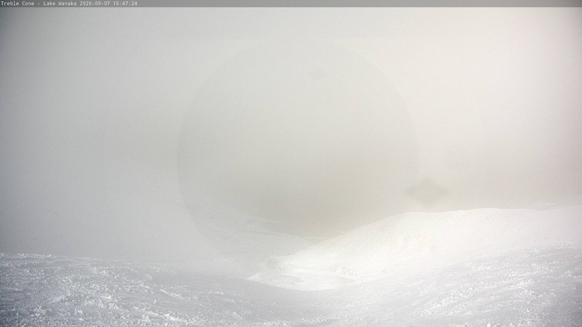 Treble Cone Lake Wānaka View snow cam captured at 7 September 2026 at 3:30 pm NZST