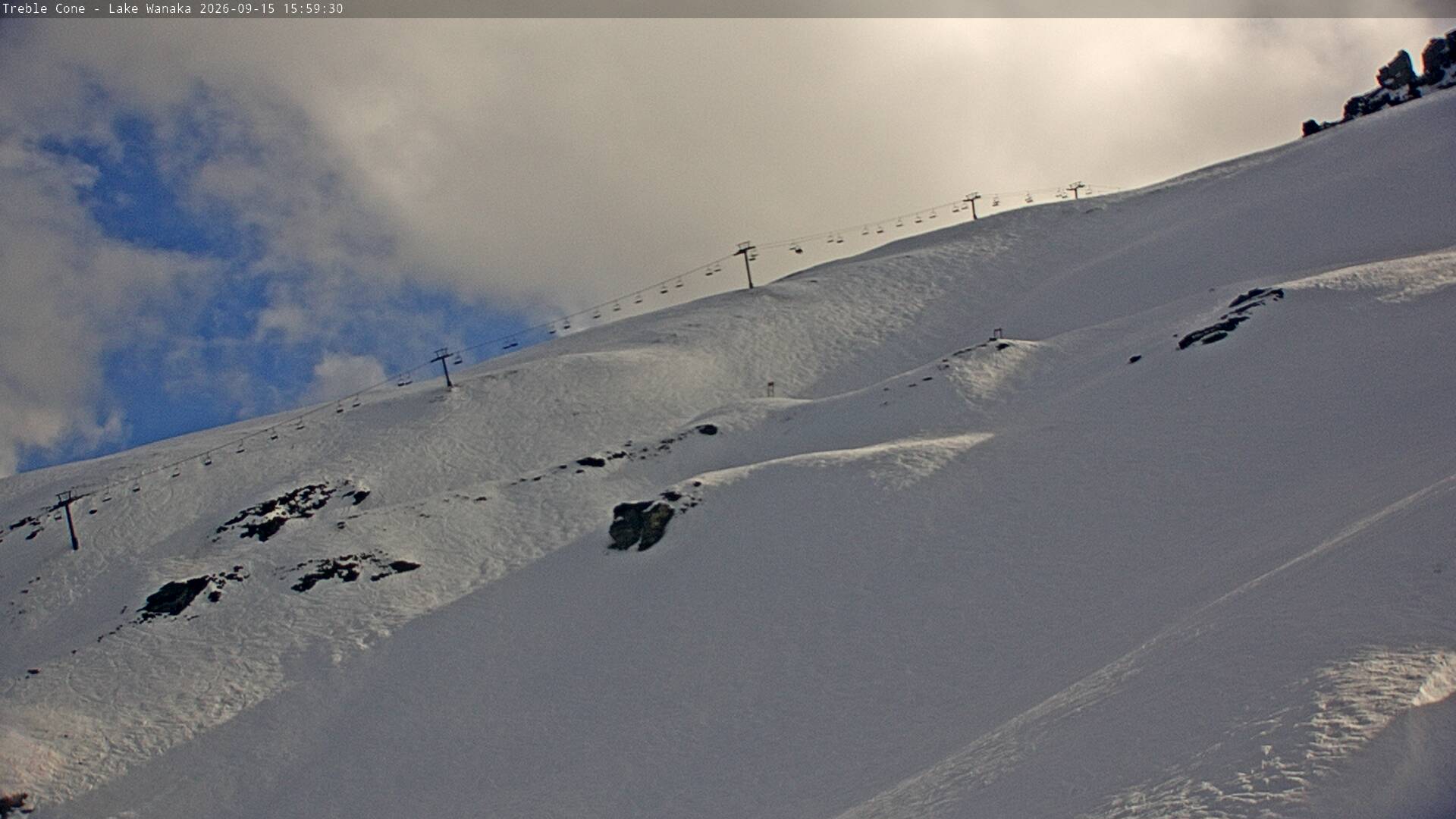Treble Cone archive representative frame captured at 15 September 2026 at 1:42 pm AEST