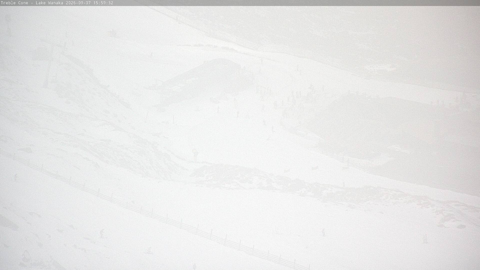 Treble Cone Base Building snow cam captured at 7 September 2026 at 3:52 pm NZST