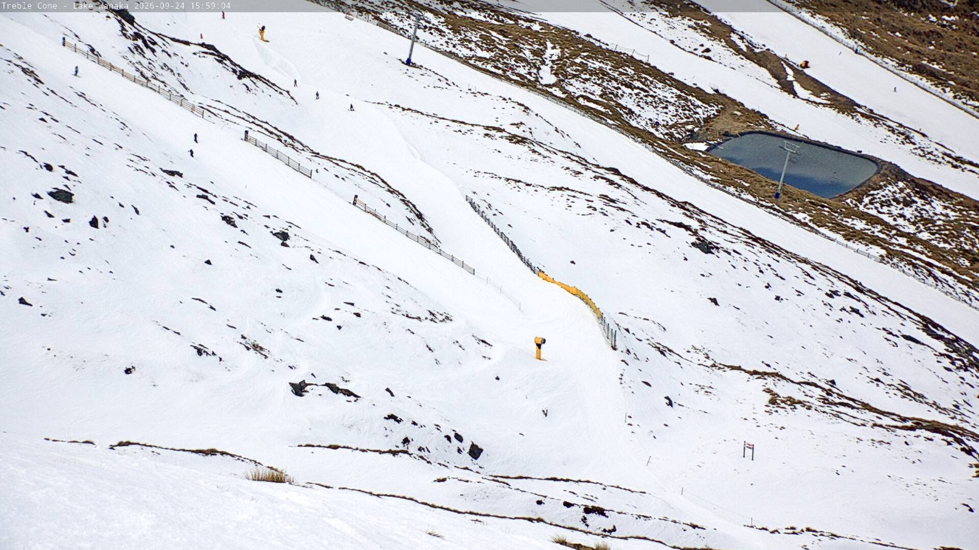 Treble Cone Lower Home Basin snow cam captured at 24 September 2026 at 3:51 pm NZST