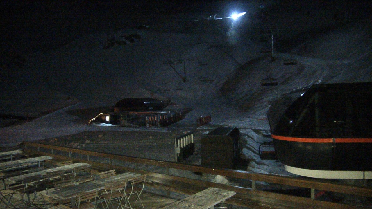 Mt Hutt Base Area snow cam captured at 20 September 2026 at 11:54 pm NZST