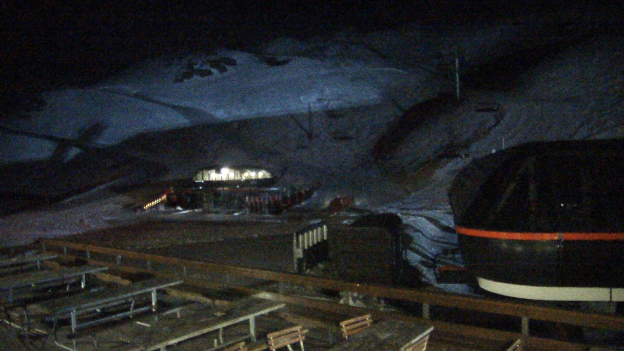 Mt Hutt Base Area snow cam captured at 3 October 2026 at 11:56 pm NZDT