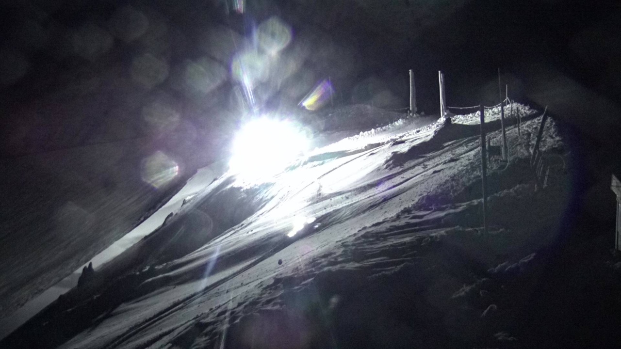 Mt Hutt South Peak snow cam captured at 8 September 2026 at 9:01 pm NZST