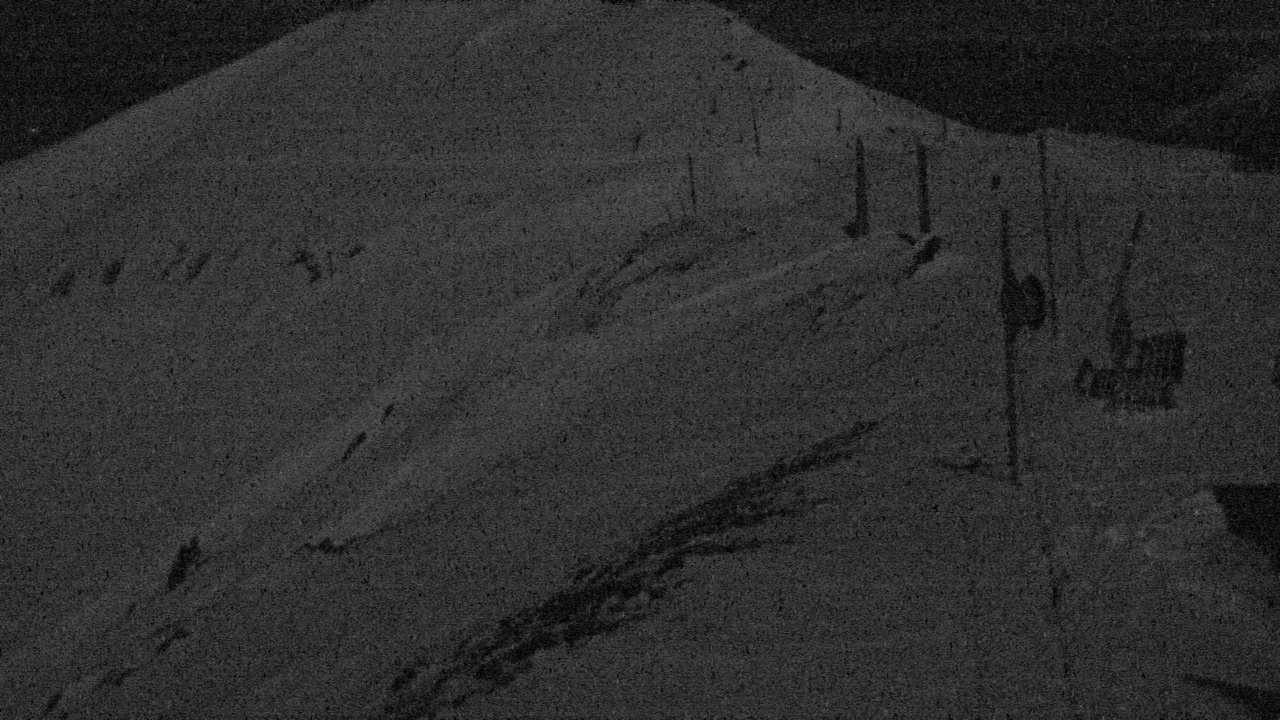 Mt Hutt South Peak snow cam captured at 24 September 2026 at 9:03 pm NZST