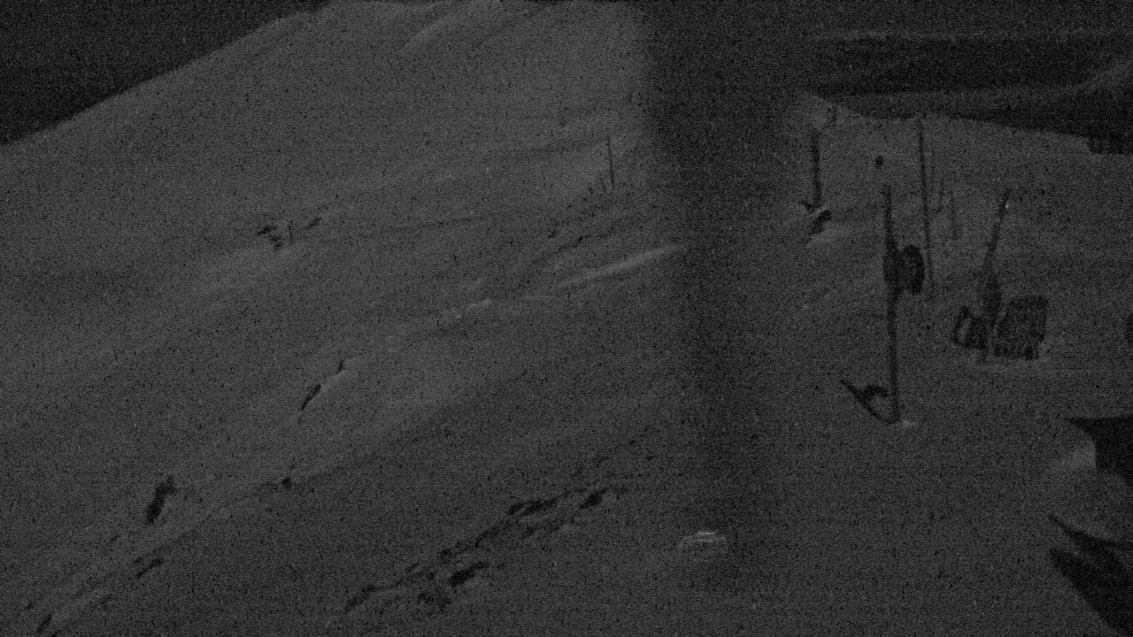 Mt Hutt South Peak snow cam captured at 25 September 2026 at 8:53 pm NZST