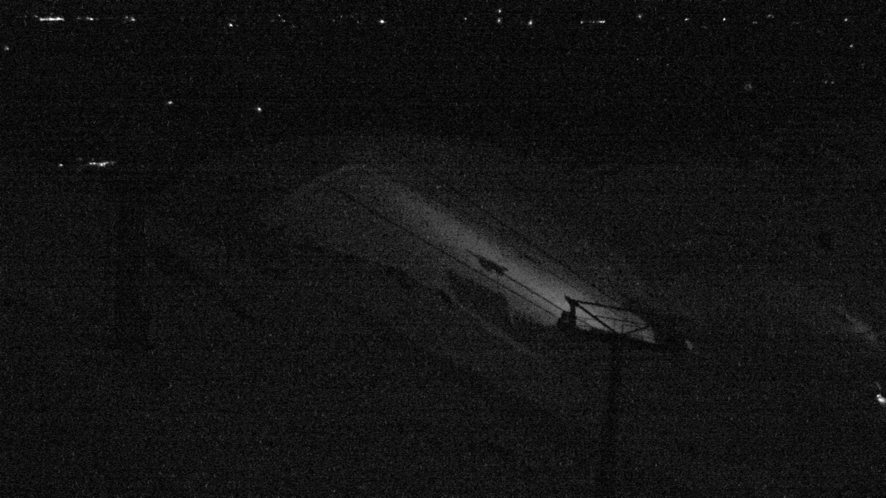 Mt Hutt Rakaia River snow cam captured at 18 September 2026 at 9:03 pm NZST
