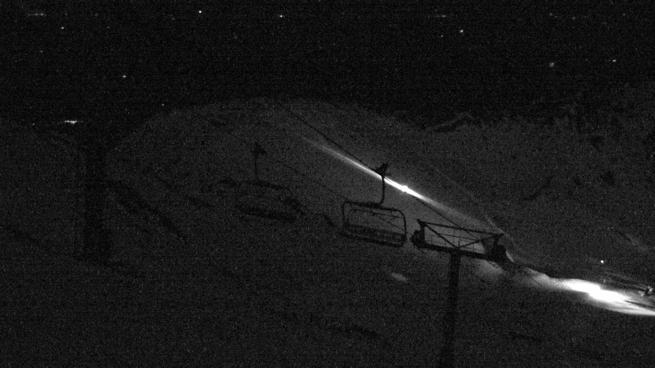 Mt Hutt Rakaia River snow cam captured at 20 September 2026 at 8:58 pm NZST