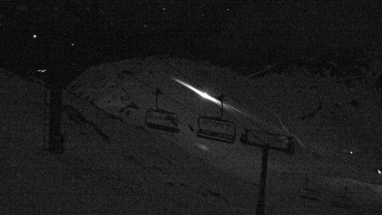 Mt Hutt Rakaia River snow cam captured at 22 September 2026 at 9:00 pm NZST