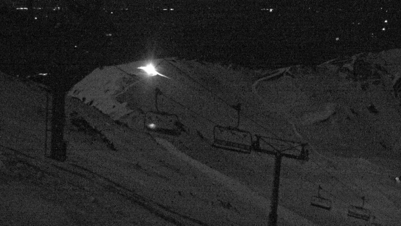 Mt Hutt Rakaia River snow cam captured at 24 September 2026 at 9:03 pm NZST