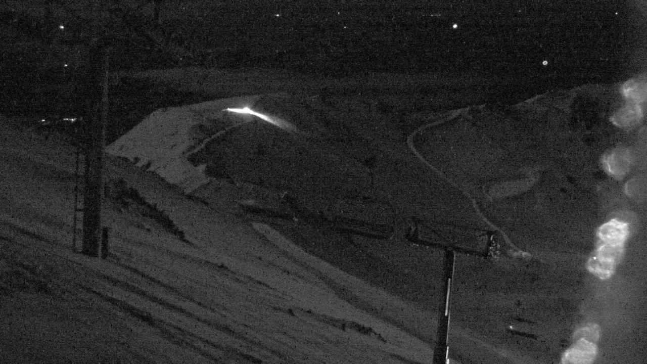Mt Hutt Rakaia River snow cam captured at 25 September 2026 at 8:53 pm NZST