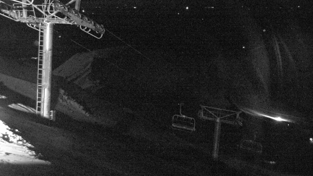 Mt Hutt Rakaia River snow cam captured at 27 September 2026 at 9:20 pm NZDT