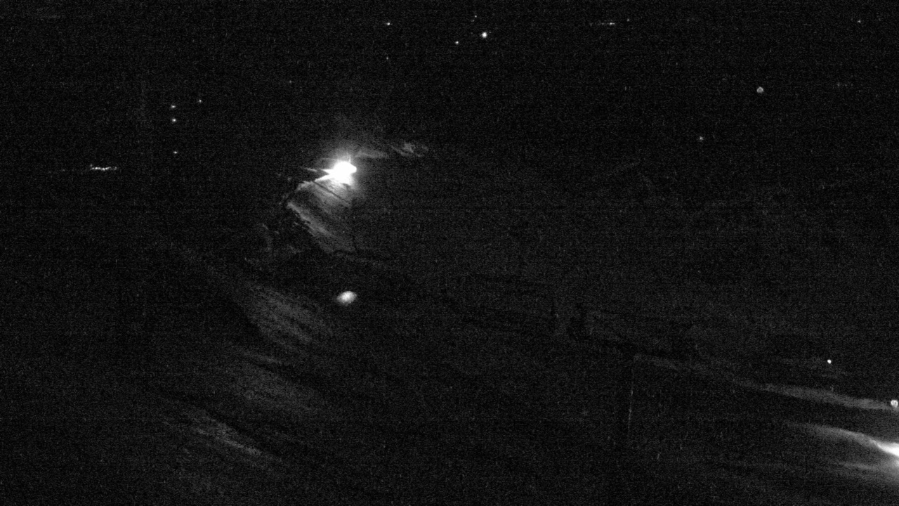 Mt Hutt Rakaia River snow cam captured at 5 October 2026 at 8:59 pm NZDT