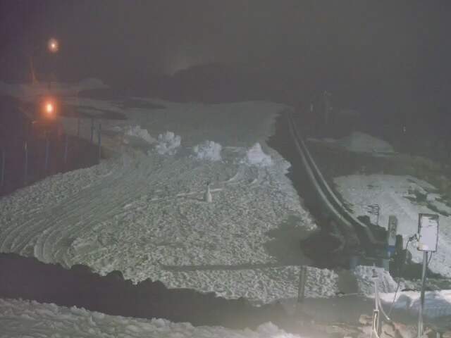 Tūroa Alpine Meadow snow cam captured at 12 September 2026 at 11:57 pm NZST