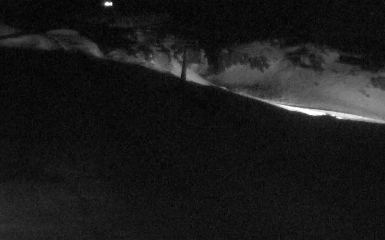 Tūroa The Giant snow cam captured at 4 October 2026 at 11:59 pm NZDT
