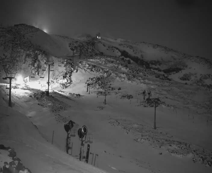 Tūroa Mountain View snow cam captured at 23 September 2026 at 11:57 pm NZST