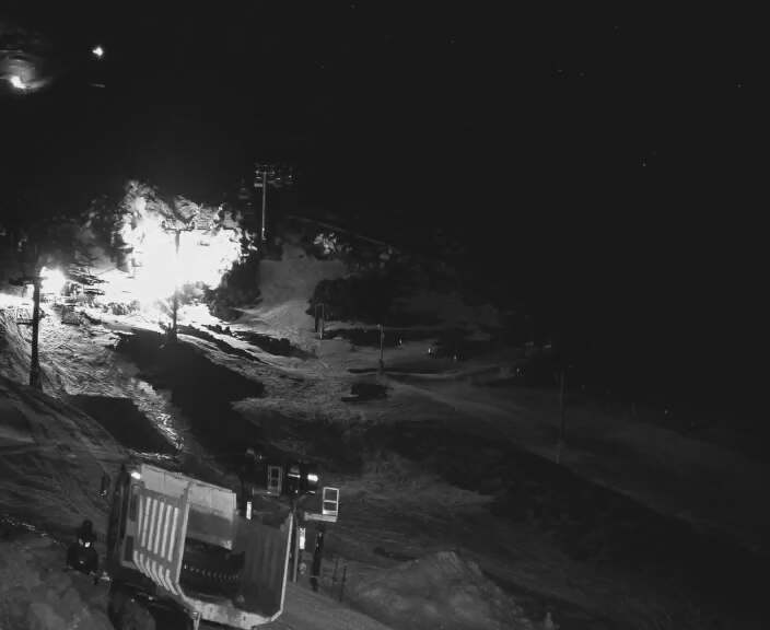 Tūroa Mountain View snow cam captured at 1 October 2026 at 11:55 pm NZDT