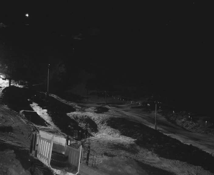 Tūroa Mountain View snow cam captured at 4 October 2026 at 11:59 pm NZDT