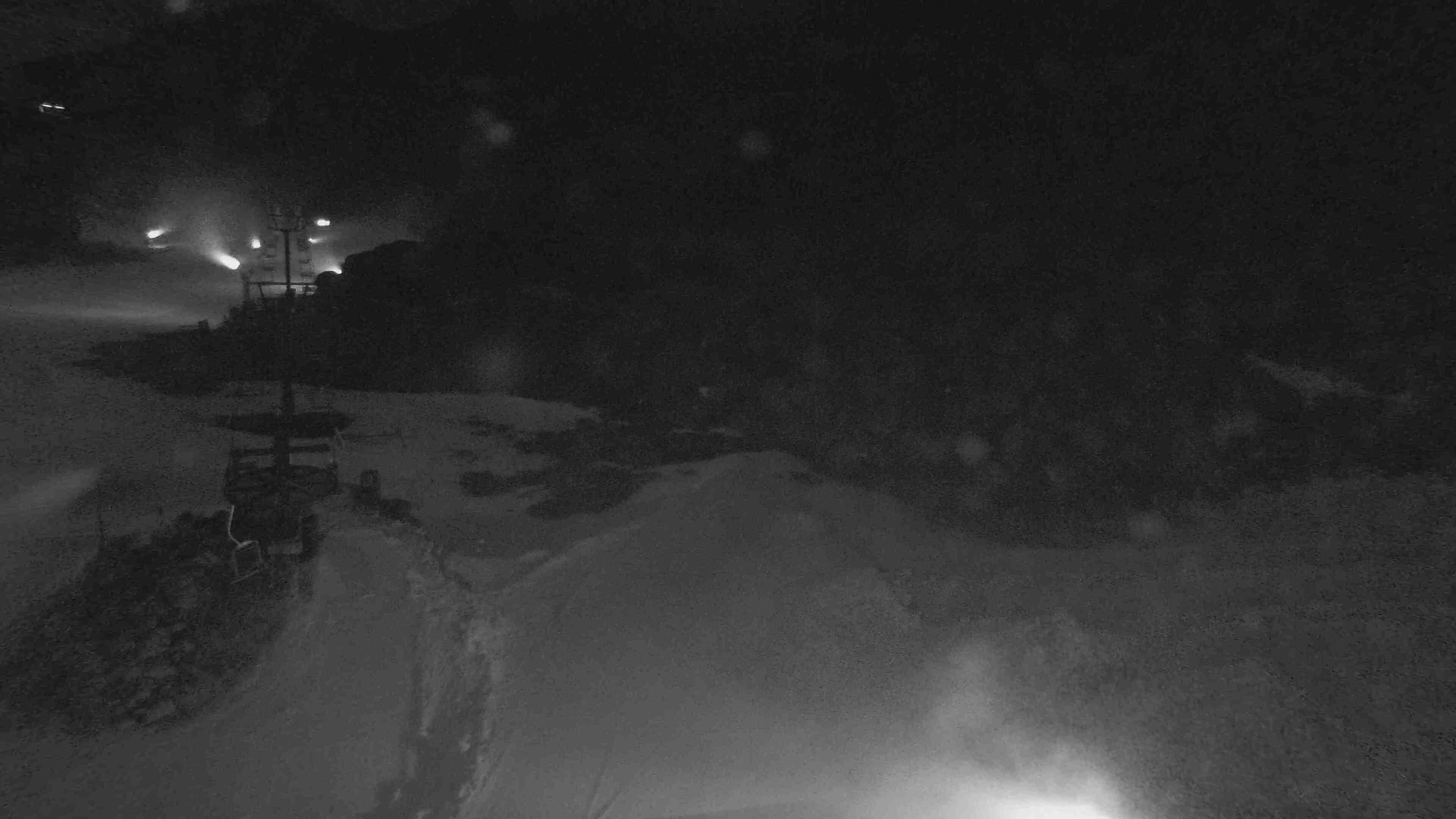 Whakapapa Happy Valley snow cam captured at 22 September 2026 at 11:46 pm NZST
