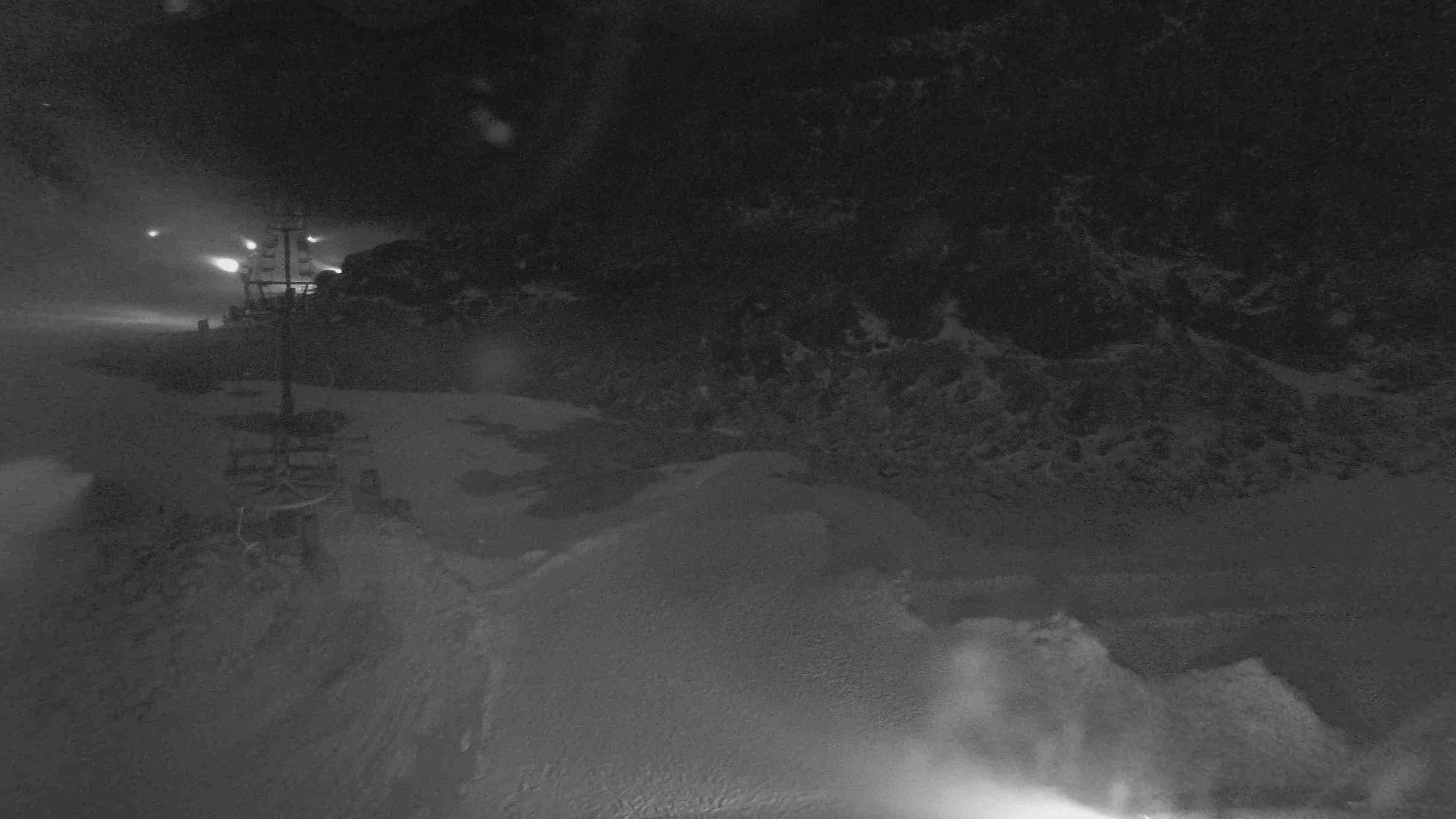 Whakapapa Happy Valley snow cam captured at 23 September 2026 at 11:47 pm NZST