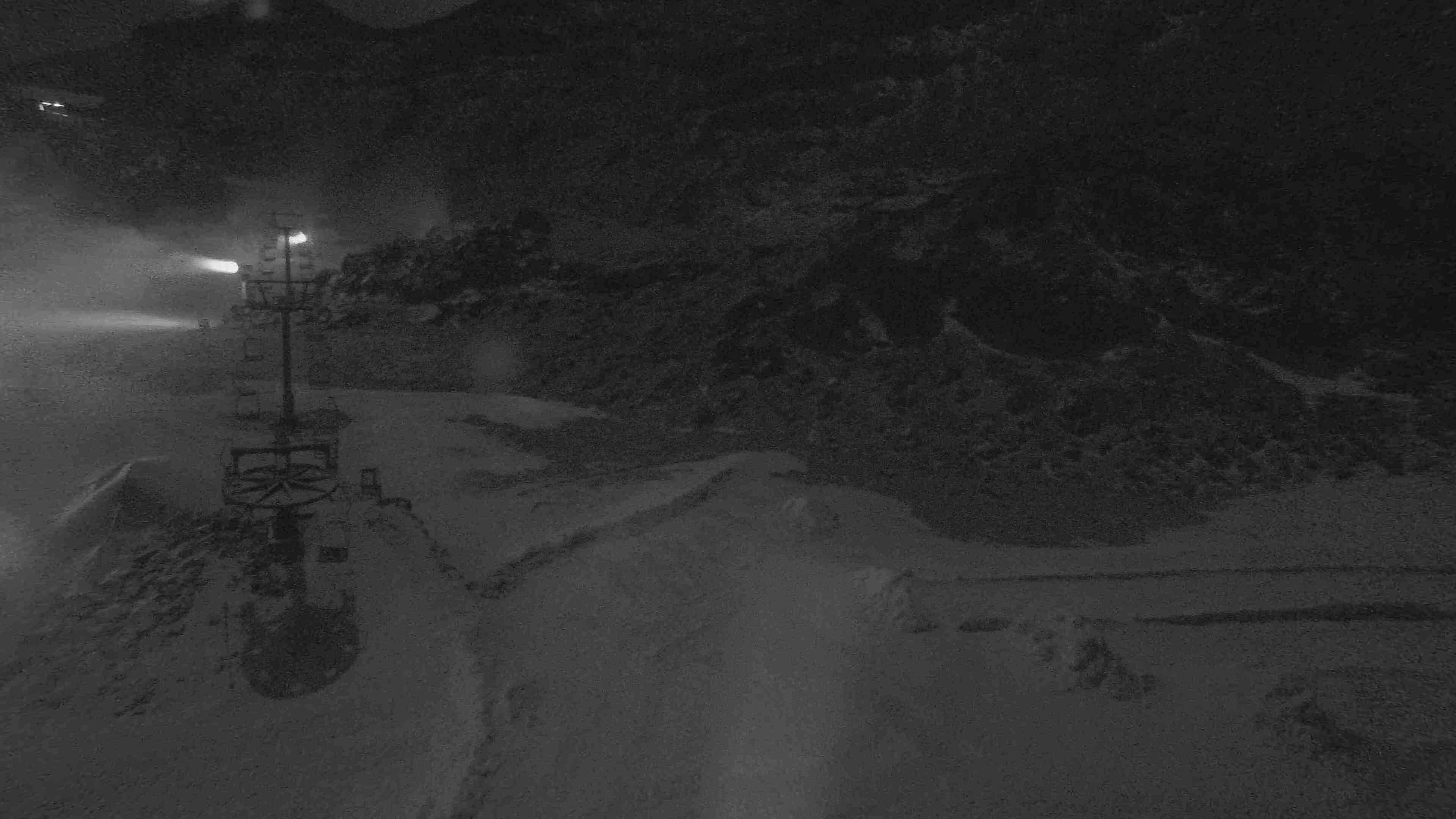 Whakapapa Happy Valley snow cam captured at 24 September 2026 at 11:50 pm NZST