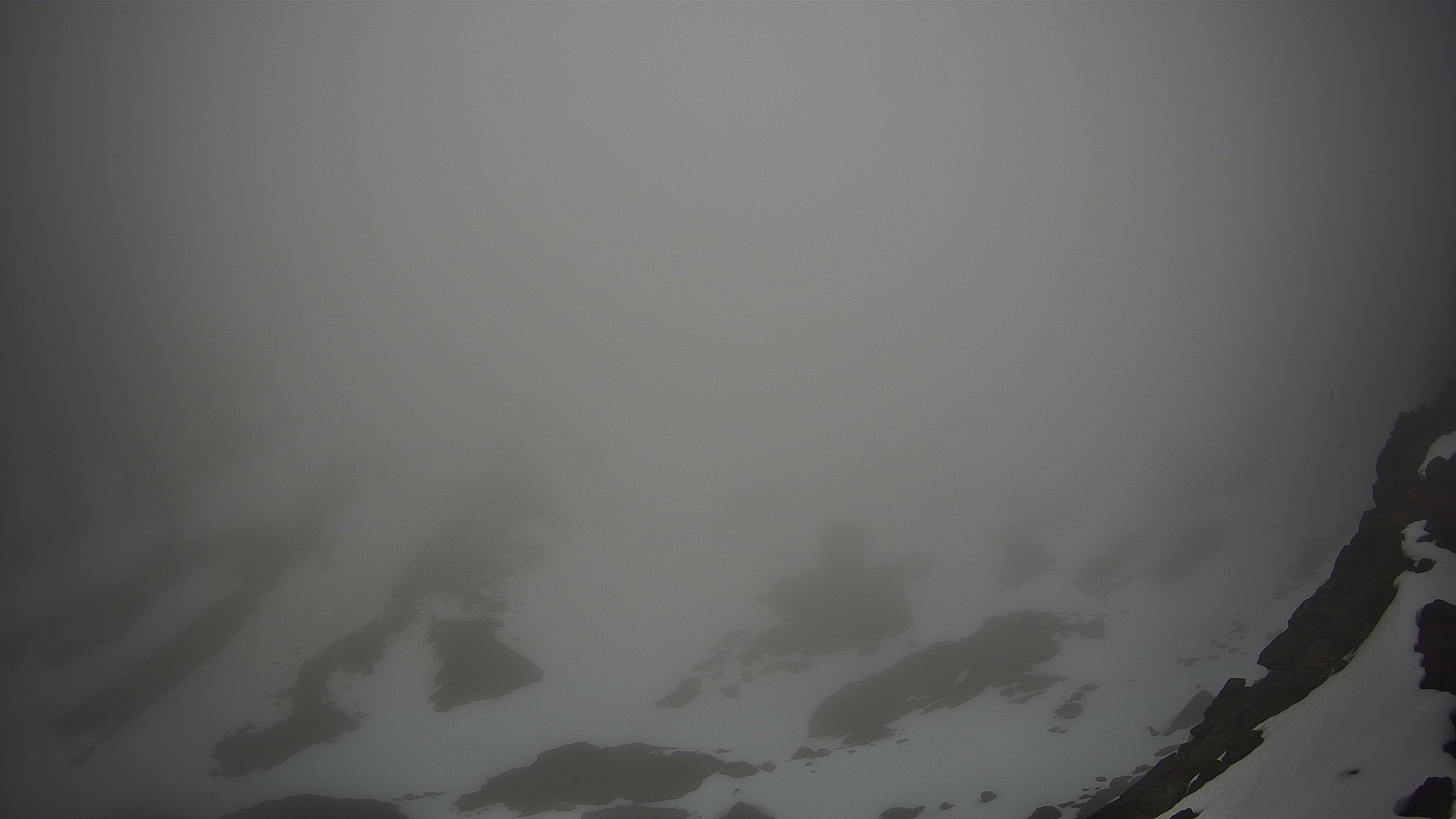 Whakapapa Te Heuheu Valley snow cam captured at 6 October 2026 at 5:03 pm NZDT