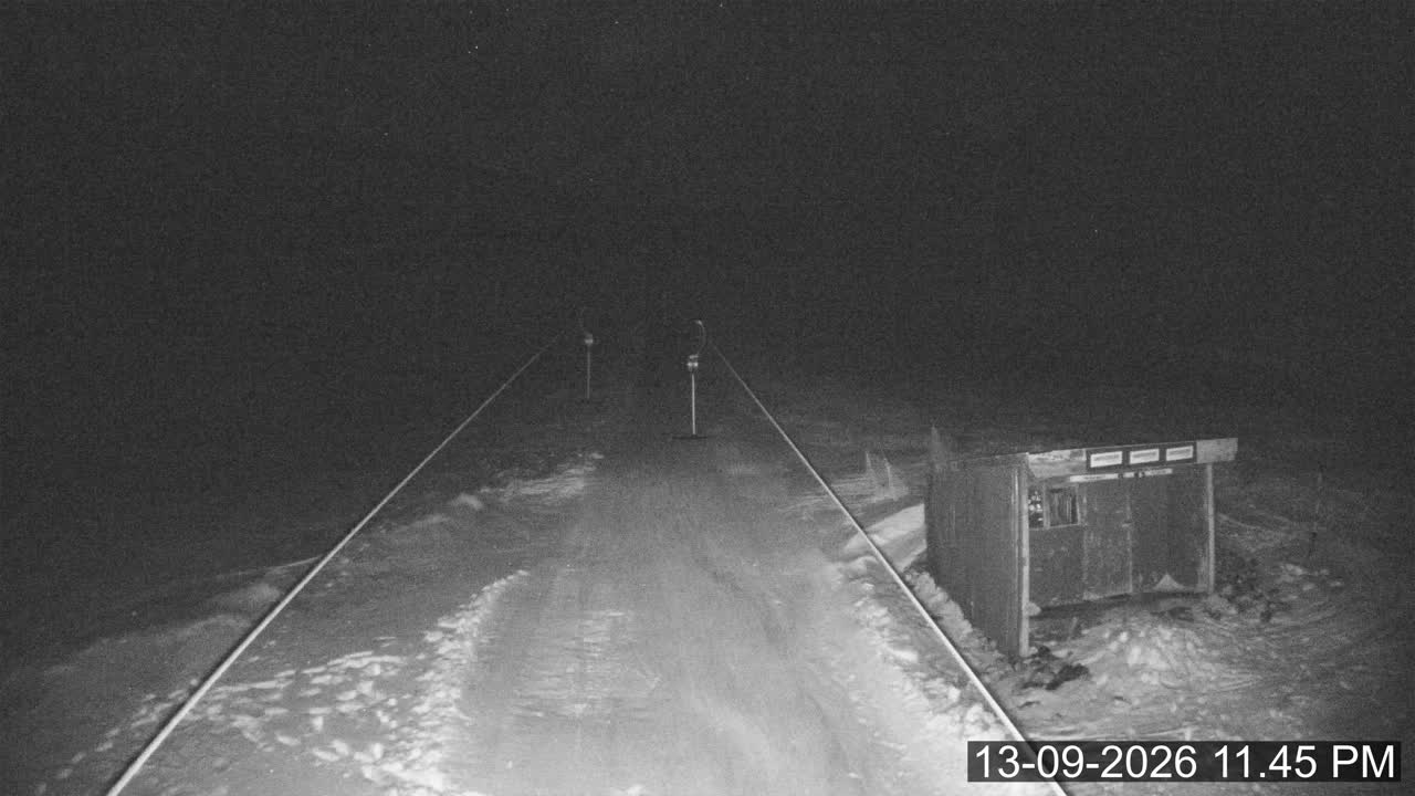 Porters Sundance snow cam captured at 13 September 2026 at 11:49 pm NZST