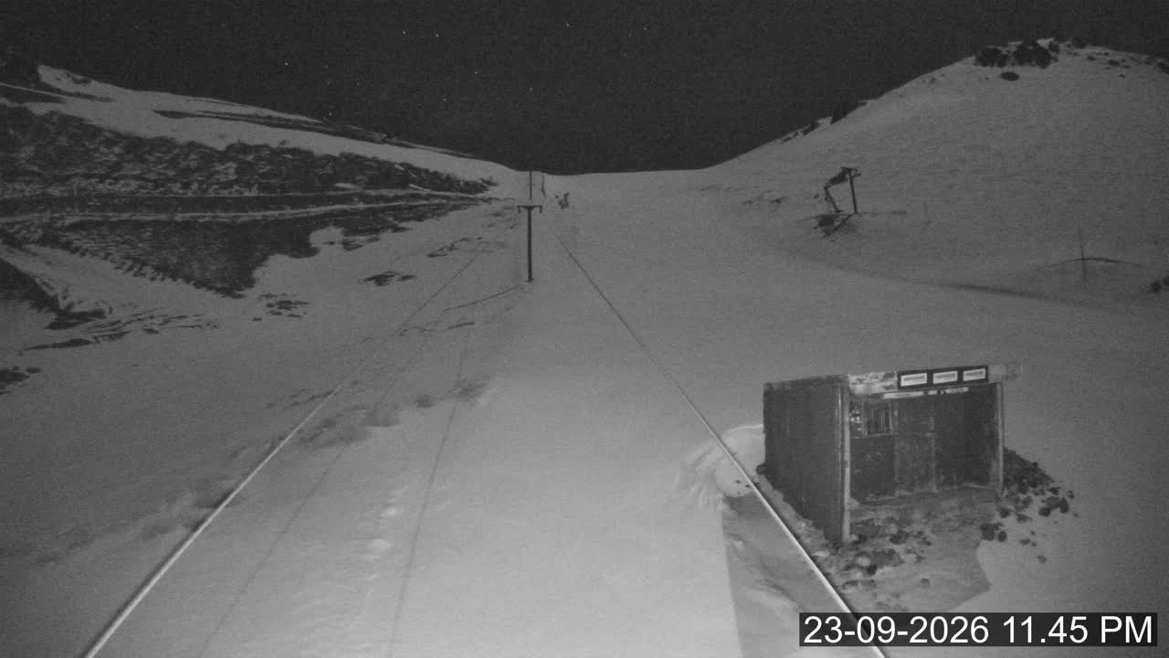 Porters Sundance snow cam captured at 23 September 2026 at 11:50 pm NZST