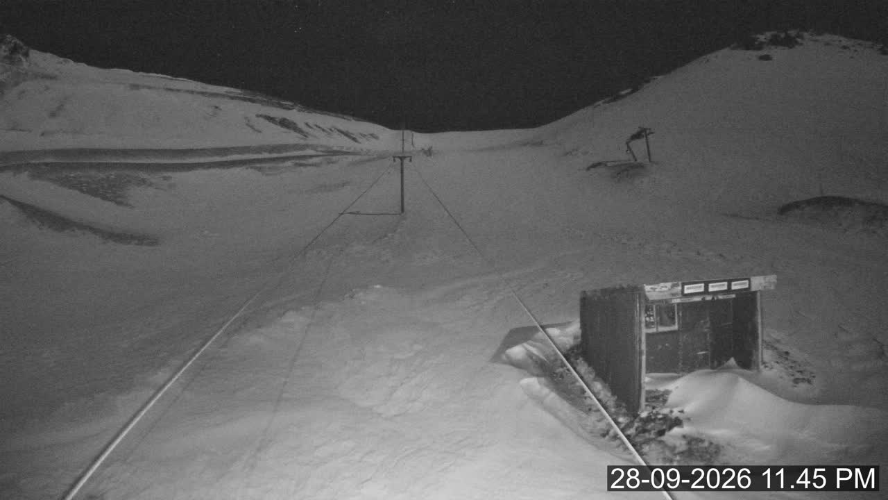 Porters Sundance snow cam captured at 28 September 2026 at 11:50 pm NZDT