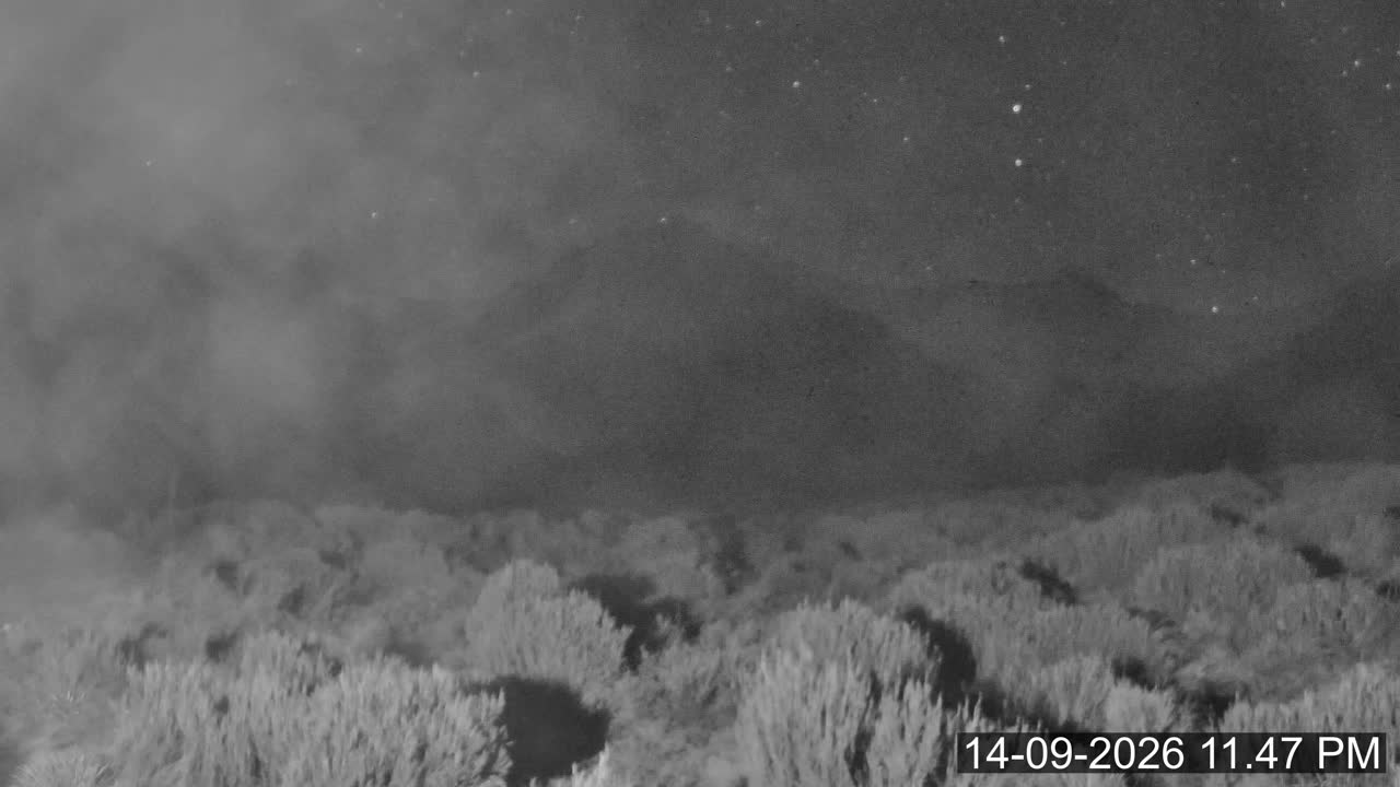Porters Lodge snow cam captured at 14 September 2026 at 11:51 pm NZST