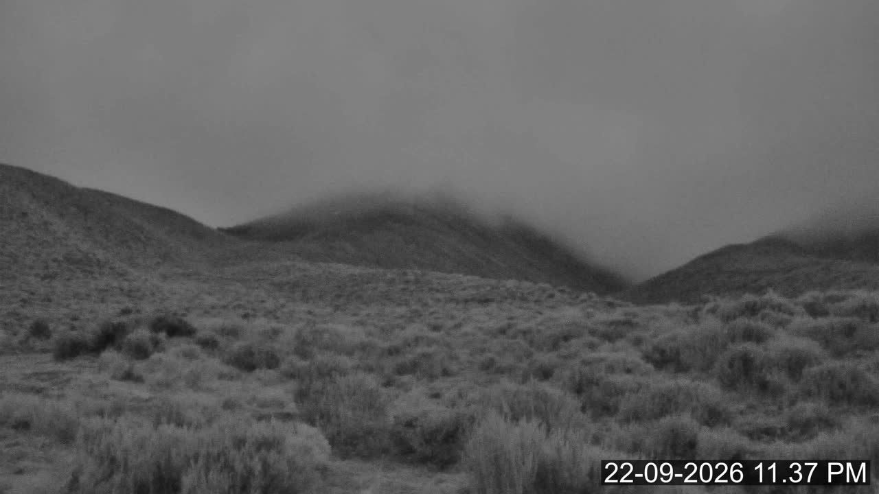 Porters Lodge snow cam captured at 22 September 2026 at 11:49 pm NZST