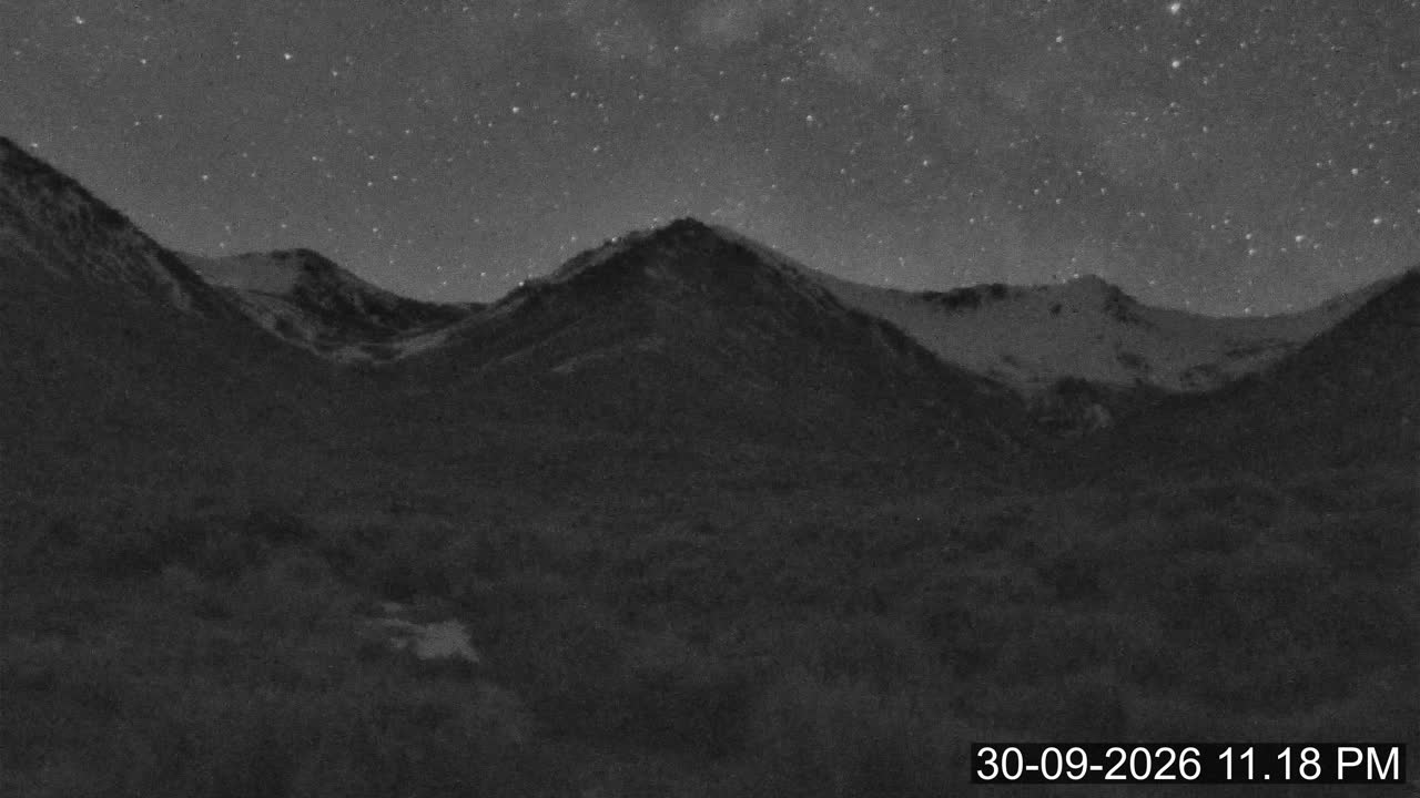 Porters Lodge snow cam captured at 30 September 2026 at 11:45 pm NZDT