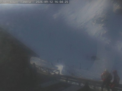Ōhau Snow Fields Daylodge – Avalunch Cafe & Club Deck snow cam captured at 12 September 2026 at 4:15 pm NZST