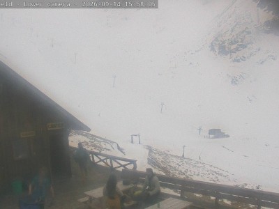 Ōhau Snow Fields Daylodge – Avalunch Cafe & Club Deck snow cam captured at 14 September 2026 at 4:13 pm NZST