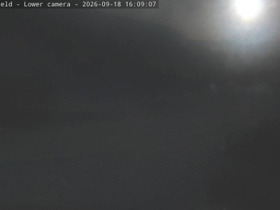 Ōhau Snow Fields Snow Mat Slope snow cam captured at 18 September 2026 at 4:12 pm NZST