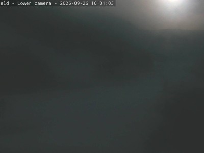 Ōhau Snow Fields Snow Mat Slope snow cam captured at 26 September 2026 at 4:11 pm NZST