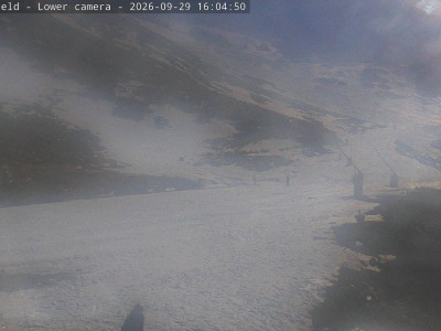 Ōhau Snow Fields Snow Mat Slope snow cam captured at 29 September 2026 at 4:18 pm NZDT