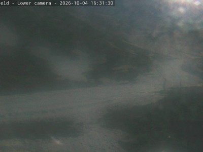 Ōhau Snow Fields Snow Mat Slope snow cam captured at 4 October 2026 at 4:37 pm NZDT