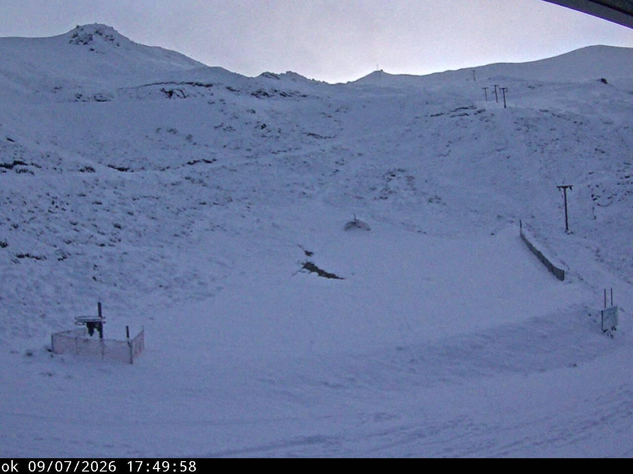 Mt Cheeseman Learners snow cam captured at 7 September 2026 at 6:49 pm NZST