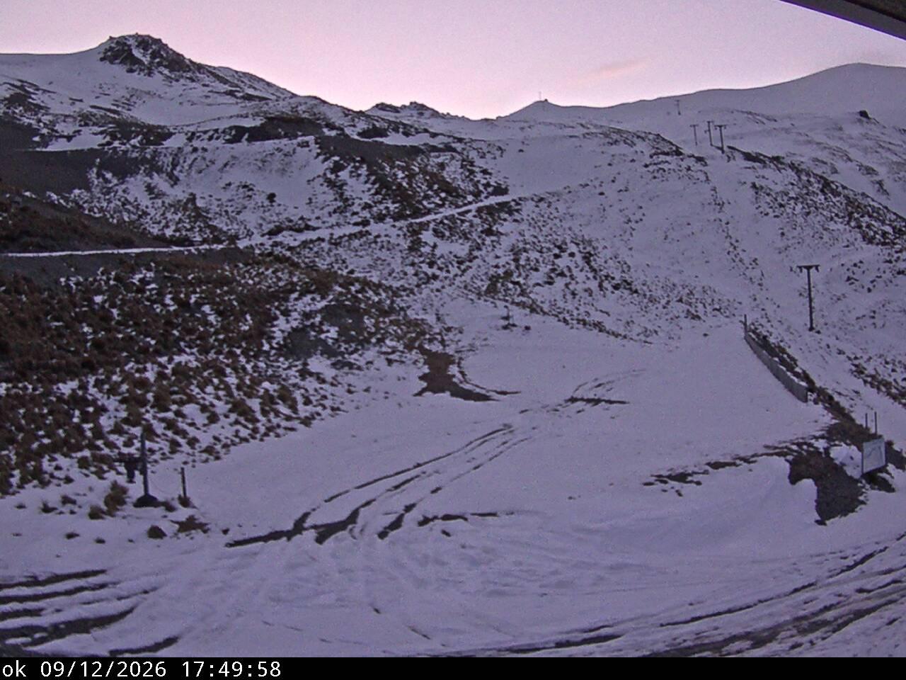 Mt Cheeseman Learners snow cam captured at 12 September 2026 at 6:47 pm NZST