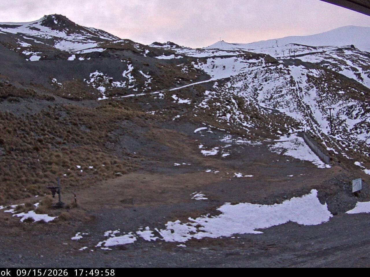 Mt Cheeseman Learners snow cam captured at 15 September 2026 at 6:48 pm NZST