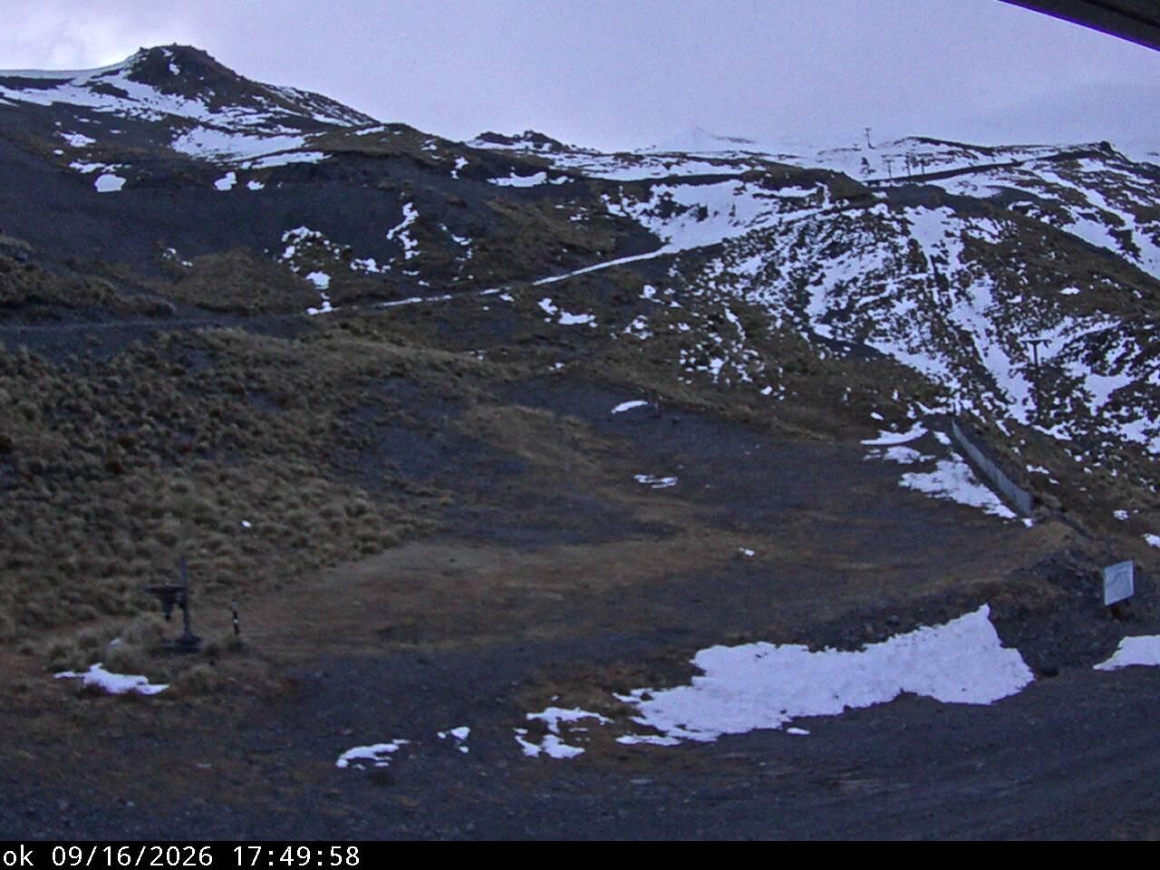 Mt Cheeseman Learners snow cam captured at 16 September 2026 at 6:49 pm NZST