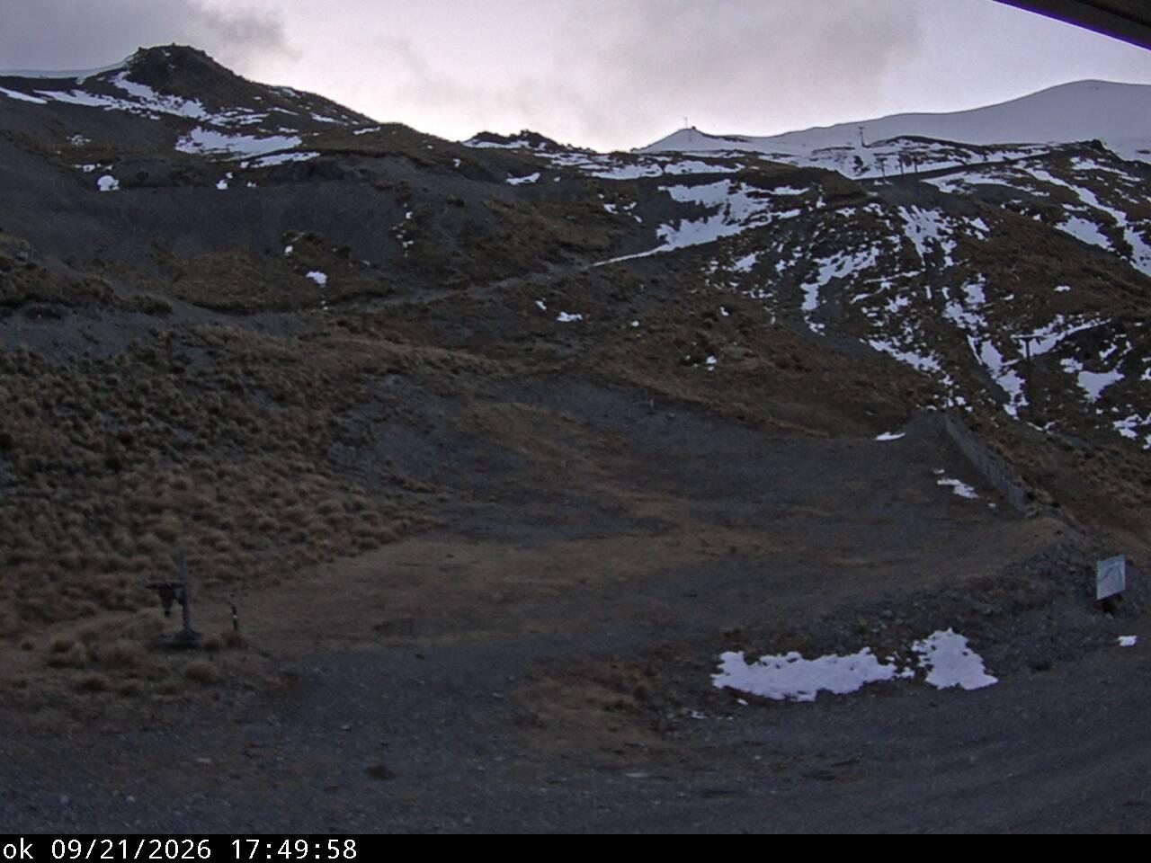 Mt Cheeseman Learners snow cam captured at 21 September 2026 at 6:53 pm NZST