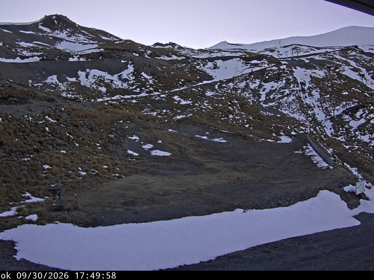 Mt Cheeseman Learners snow cam captured at 30 September 2026 at 7:07 pm NZDT